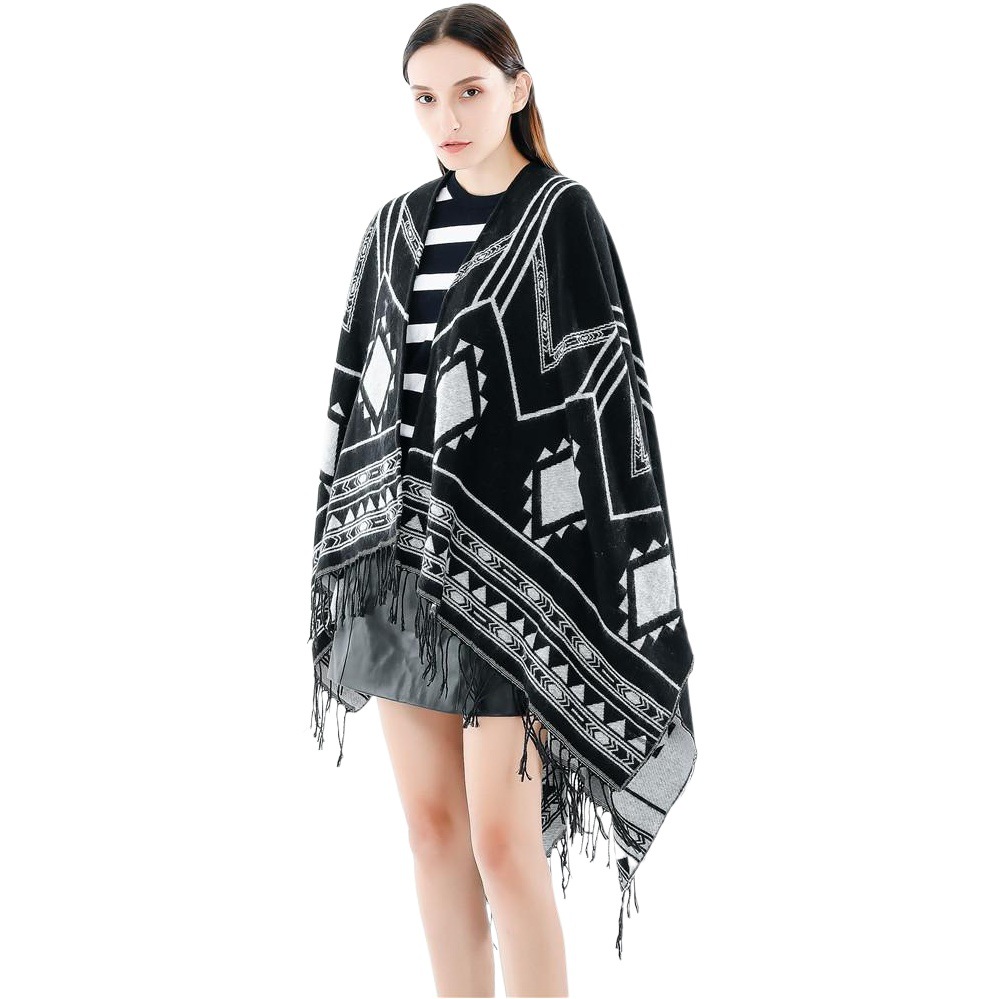 2024 Cross-Border Hot Selling New Fashion Autumn and Winter European and American Style Warm High-End Imitation Cashmere Scarf Shawl Overseas Dropshipping