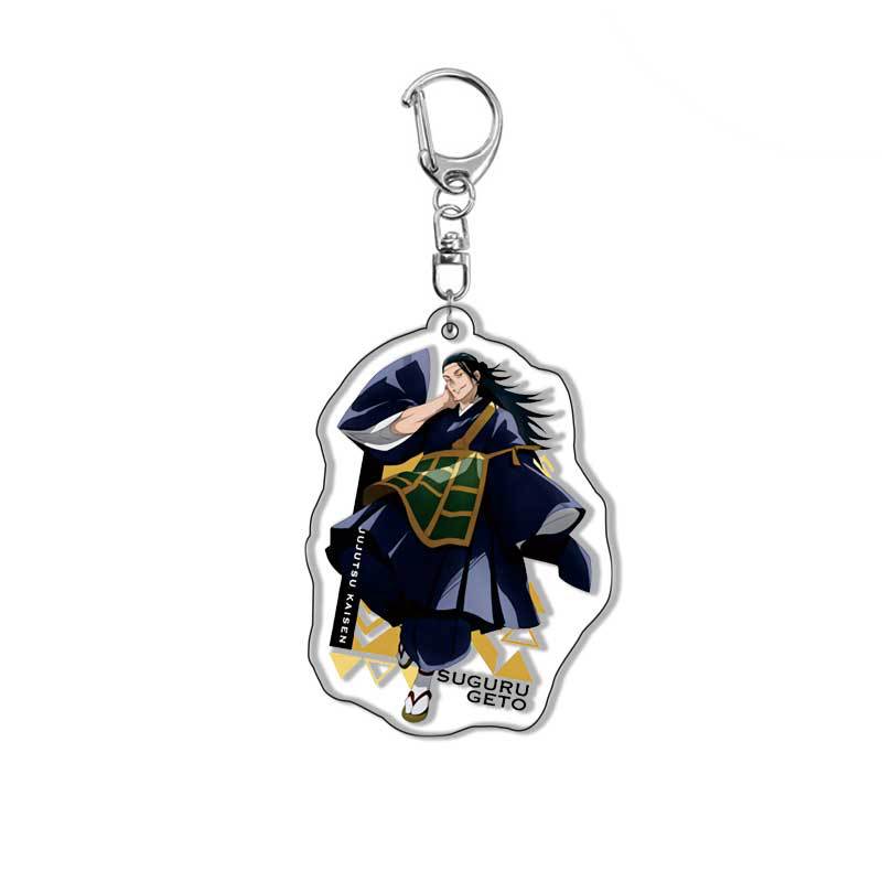 Picture of Acrylic keychain. Cursing back to battle Tiger stick Youren Fu Hei Hui nail. Zaki Wild Rose anime pendant