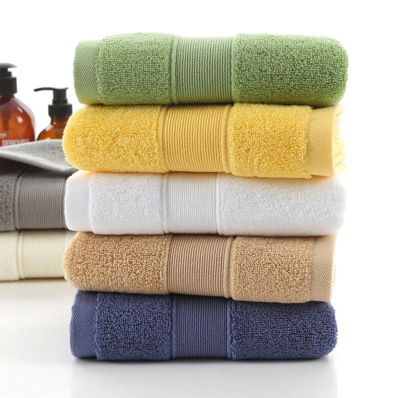 Picture of Towel factory wholesale household thickened cotton face towel checkered cotton towel gift embroidered logo