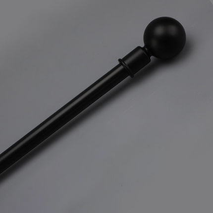 Picture of Thickened Roman Rod Single Rod Double Rod Side-mounted Top-mounted Thickened Silent Aluminum Alloy Curtain Rod Perforated Accessories Complete Set