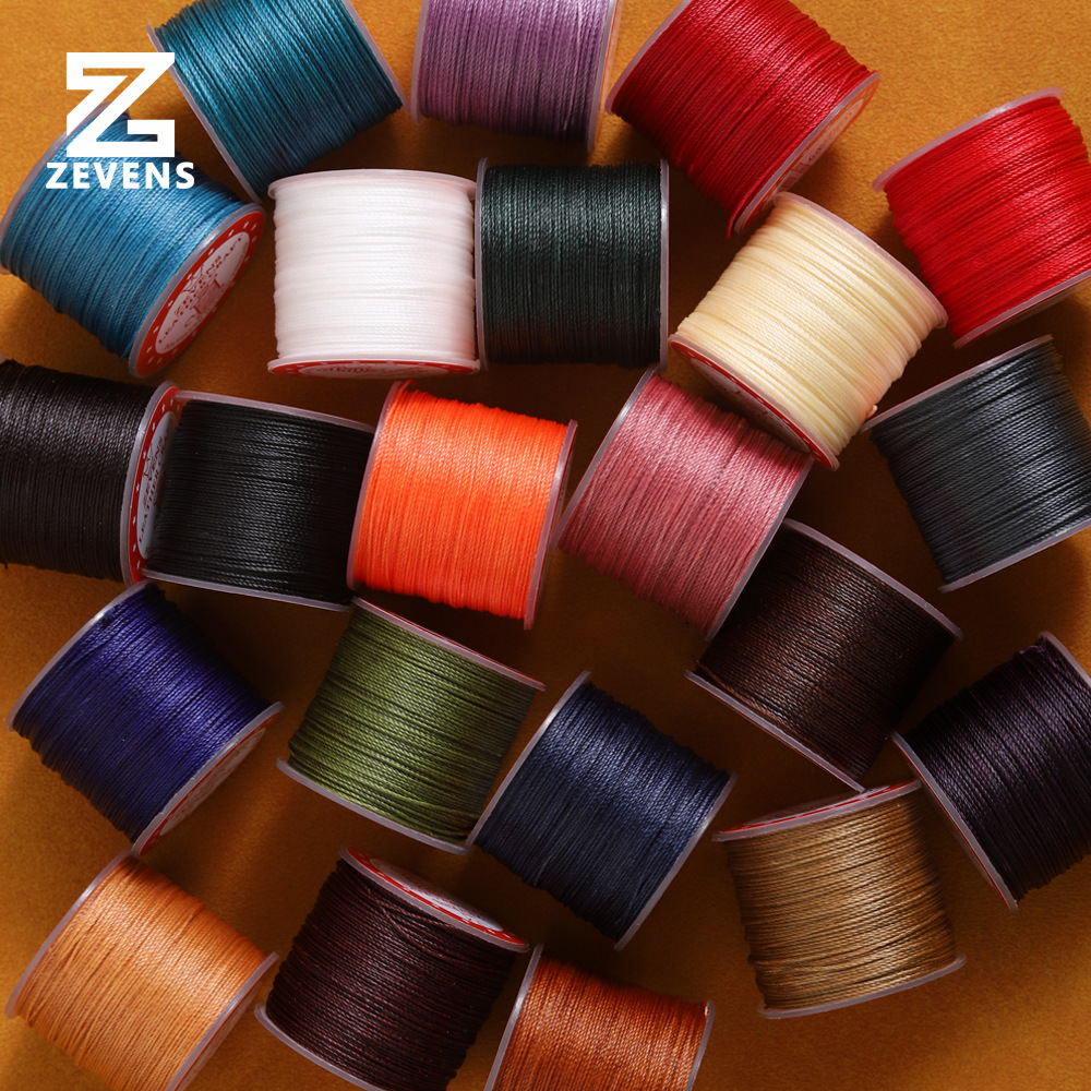 Hand-sewn round wax thread does not loose strands 0.4/0.5/0.6mm small shaft wax thread polyester wax thread manual leather DIY accessories