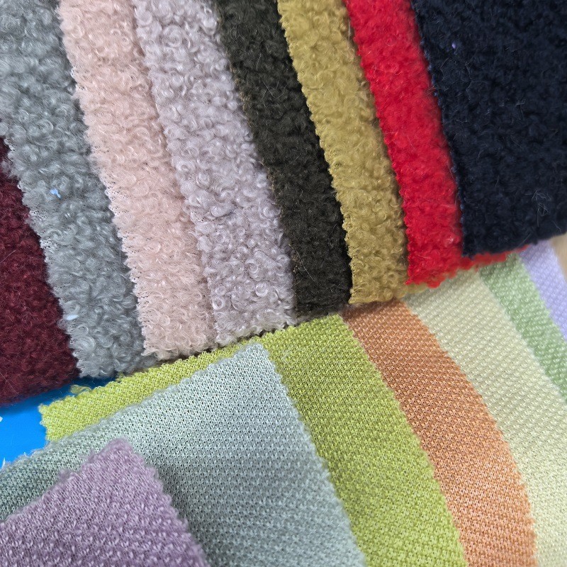 Picture of Little Teddy Plush Particles Curly Velvet Loop Velvet Crafts Fashion Shoe Materials Hat Plush Pet Toy Fabric