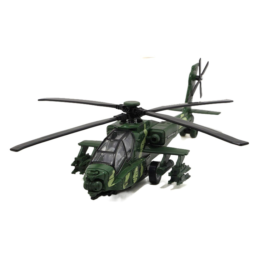 Alloy aircraft model simulation Apache helicopter fighter back force sound and light version Taobao hot selling wholesale