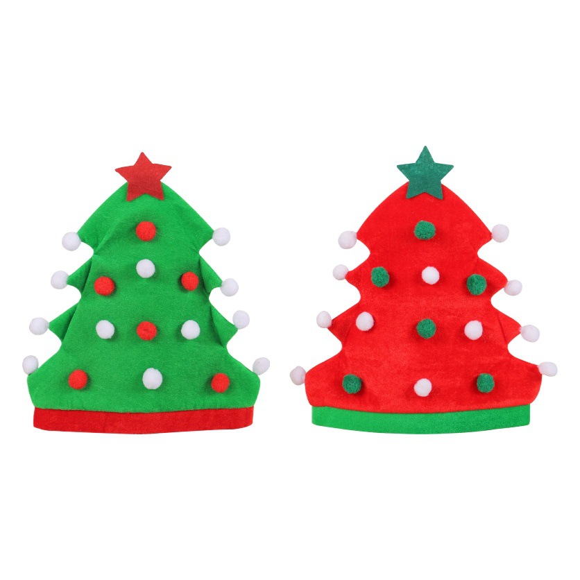 Hong Kong Love New Christmas Tree Hat Amazon Creative Christmas Hat Holiday Party Elf Hat Christmas Hat Wholesale