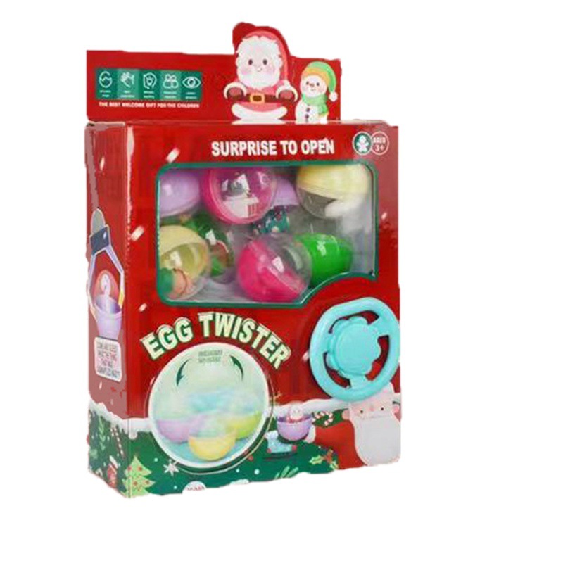 Cross-border mini funny egg blind box decoration children's fun egg toy Christmas doll egg twisting machine birthday gift
