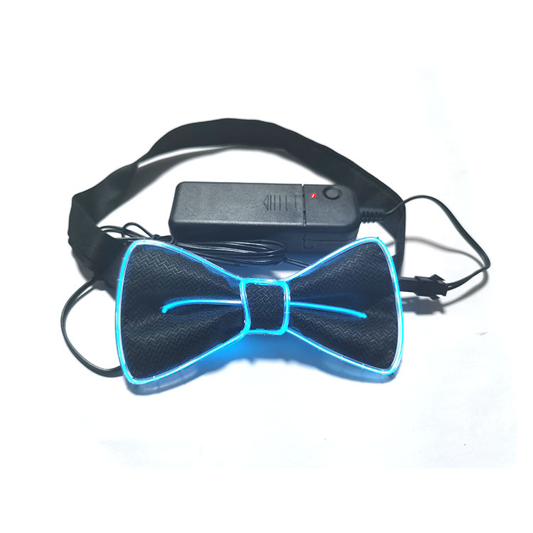 Picture of Led Luminous Bow Tie El Cold Light Bow Tie Prom Party Luminous Tie Performance Atmosphere Decoration Glitter Bow