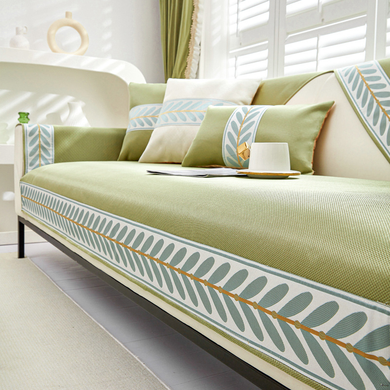 Picture of Ice Silk Sofa Cushion Summer Mat Cushion Non-Slip Leather Sofa Cover New 2025 Cold Cooling Mat Cover Cloth Towel