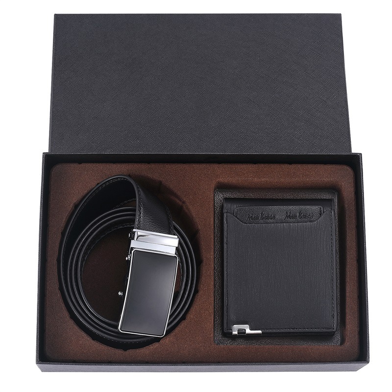 Picture of Gift Wallet Belt Set Corporate Business Men's Genuine Leather Logo Belt Men's Brand Belt Logo Customization