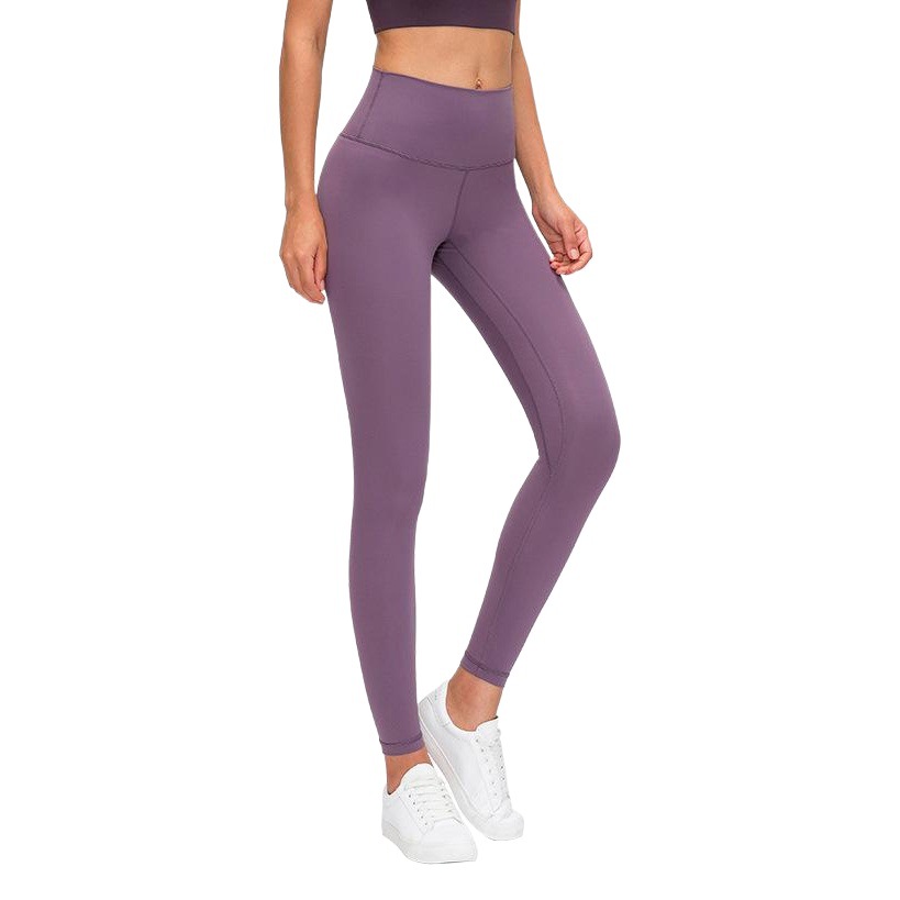 Naked Yoga Pants Women's High Waist Hip-lifting Running Tight Foot Cropped Pants Stretch Scrub Yoga Suit D19037