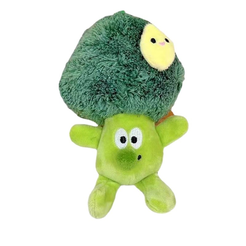 Creative Vegetable Broccoli Keychain Pendant Cute Plush Doll Bag Hanging Couple Girlfriend Birthday Gift