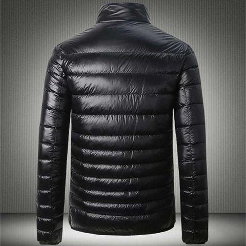 Picture of New Light Down Cotton-padded Jacket Men's Short Vertical Collar Jacket Young Men's Thin Down Cotton-padded Jacket Men's Ultra-light Style