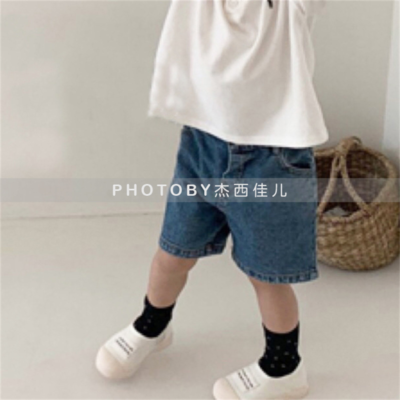 Korean Style Children's Summer New Fashionable Shorts for Boys and Girls Fashionable Casual Denim Pants Denim Pants 2