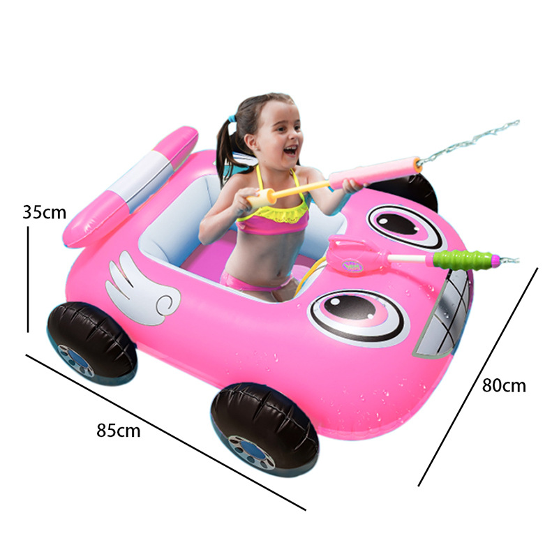 Picture of Inflatable Tanning Pool Spray Water Toy Double Lounge Chair Baby Sunshade Seat Water Slide Adult Floating Lounger