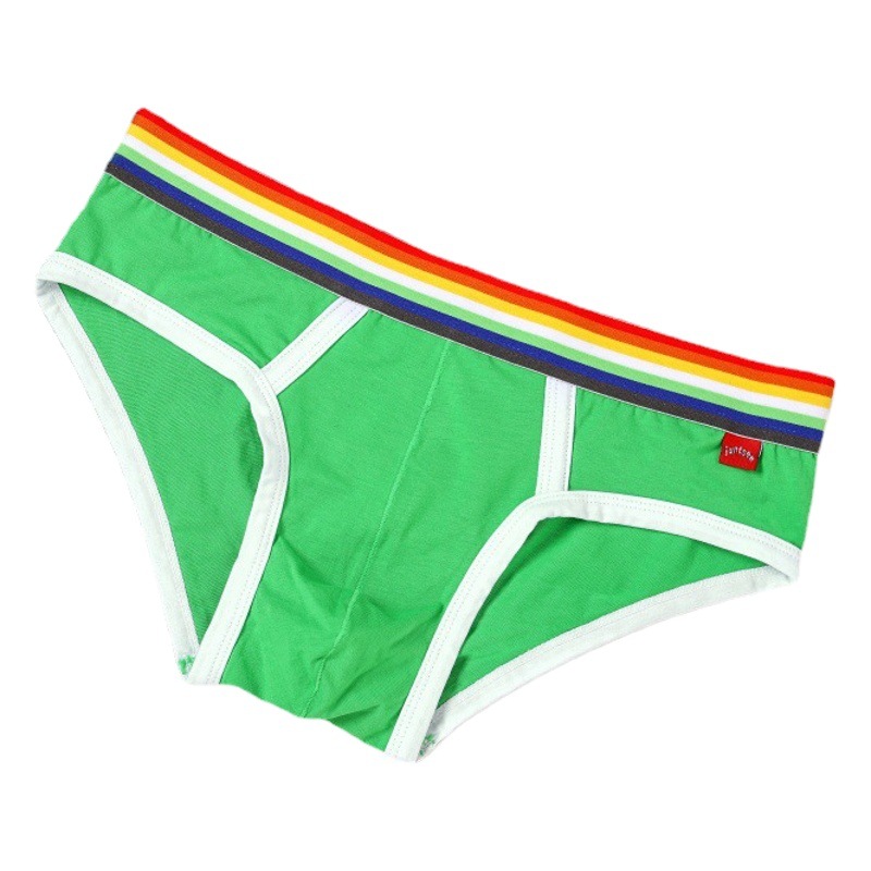 New 365 Rainbow Men's Underwear Cotton Comfortable Breathable Foreign Trade Men's Briefs Fashion Youth Week Pants