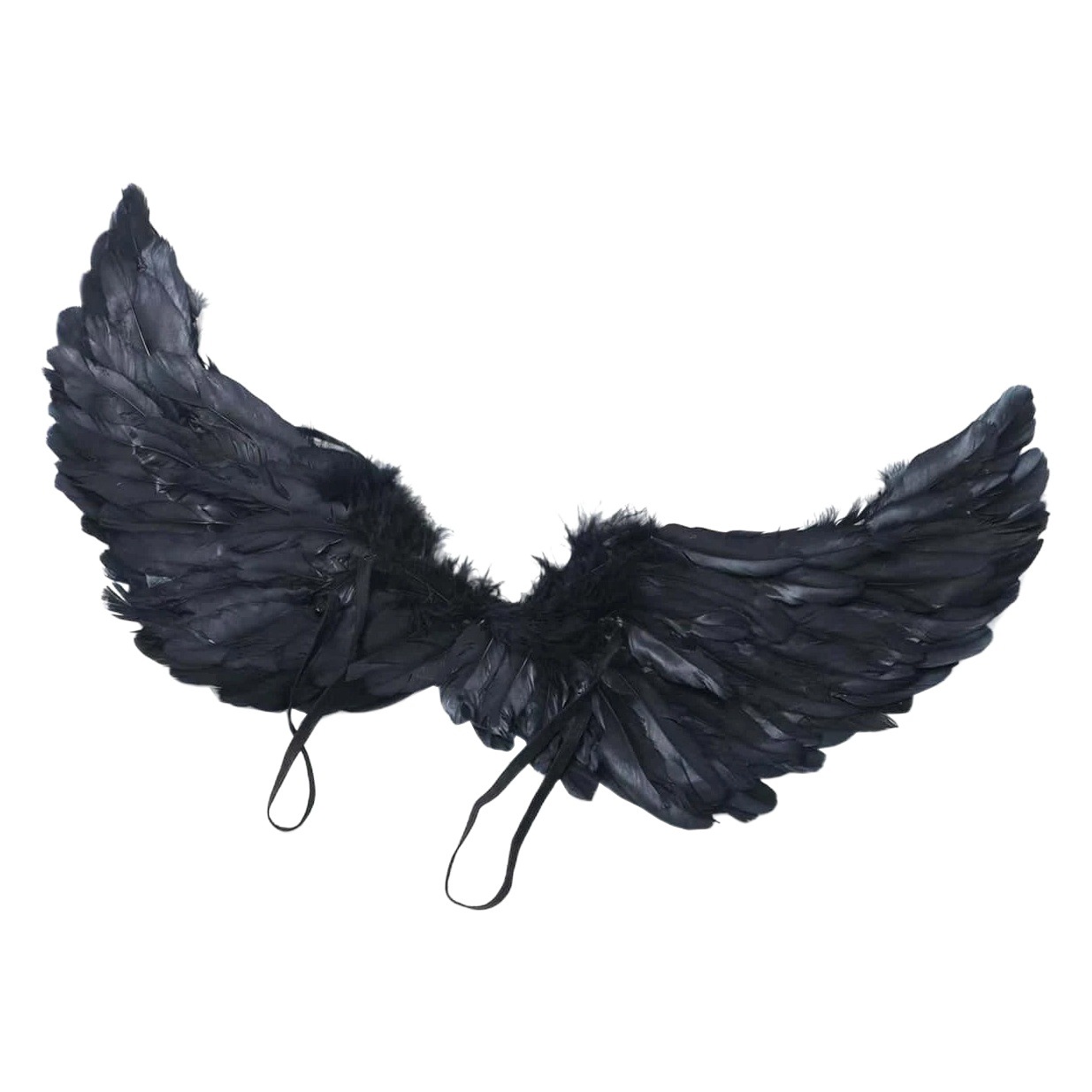 Adult Black Feather Wings White Halloween COSPLAY Angel Wings Black Angel Elf Props