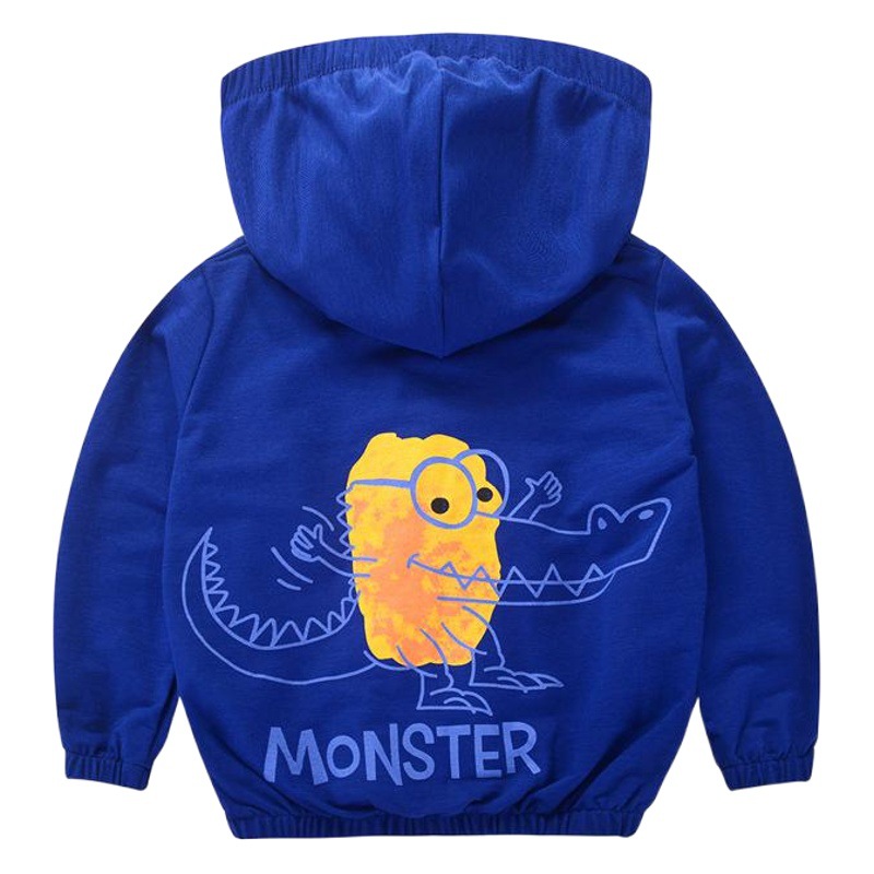 betop children's clothing new Korean style coat children's sun protection clothing thin Korean style cartoon boys' coat hooded hair generation