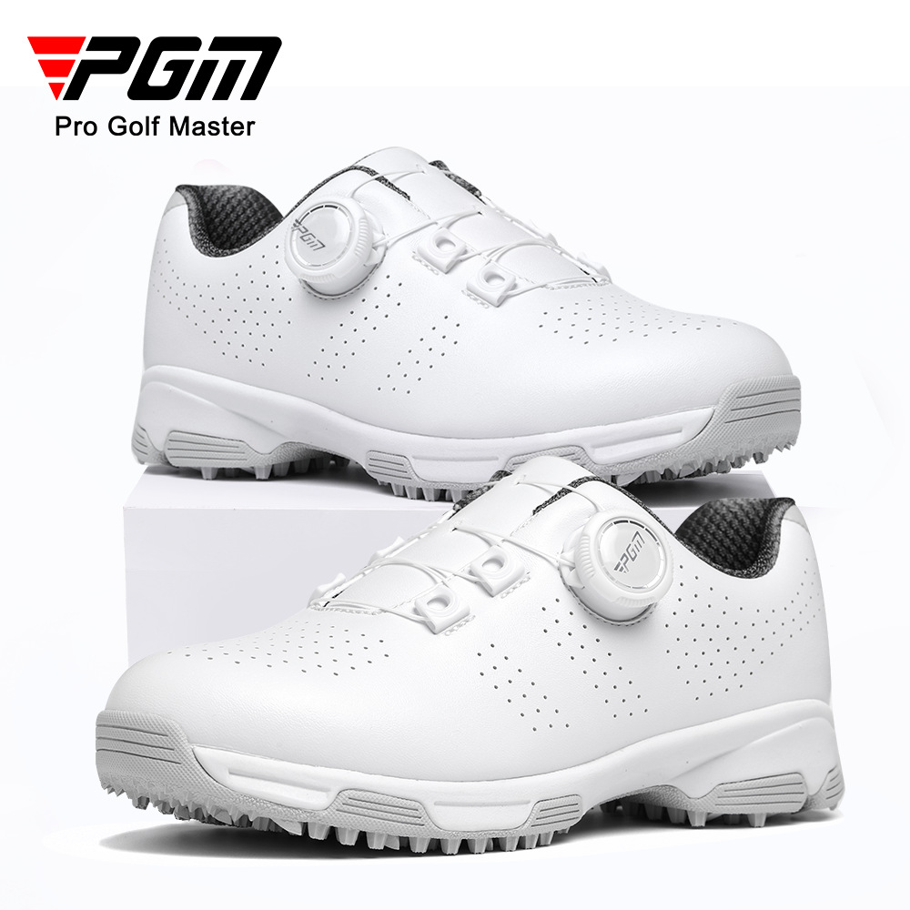 PGM Children Golf Breathable Sneakers Teenage Men and Women Children's Shoes Knob Lace Anti-Slip Lightweight Comfortable