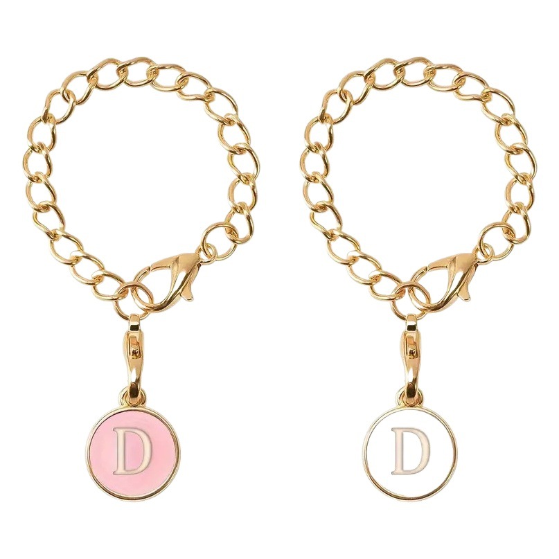Picture of Keychain backpack Cup accessories chain strip lobster buckle hanging English letters digital chain cute Jewelry pendant