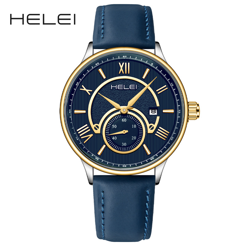Brand wholesale men's business men's watch waterproof quartz watch ancient Rome digital dial live a generation of hair