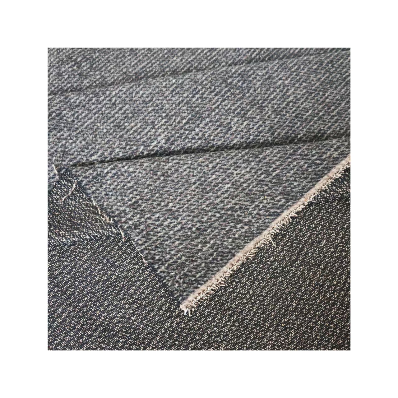 Picture of Shaoxing manufacturer spot 25 new smooth wool vertical strip coat wool fashion shoes and hats luggage strips coarse woolen fabric