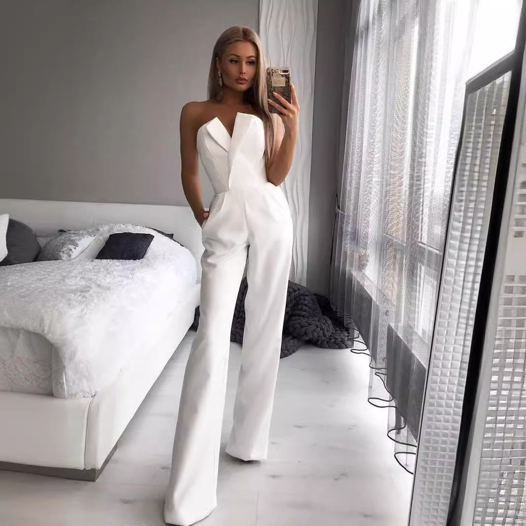 Picture of 2025 Cross-border Foreign Trade Spring and Summer Chinese-style Long Dress New Chinese-style Pants Slant-breasted Mid-waist Temperament Commuter Pants