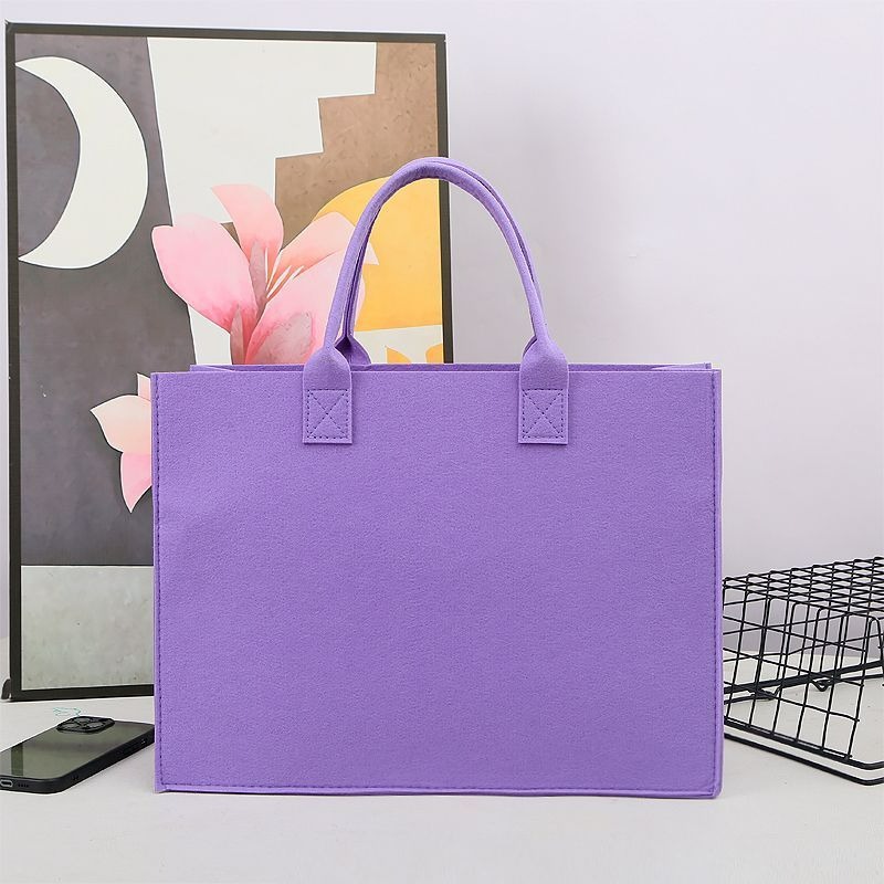 New Felt Tote Bag, Gift Bag, Fashionable and Versatile Commuter Handbag, Simple Shopping Bag