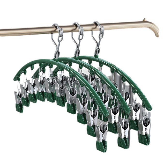 Picture of Stainless steel plastic dipping seamless socks rack multi-clip drying rack socks clip home student dormitory multi-functional drying artifact