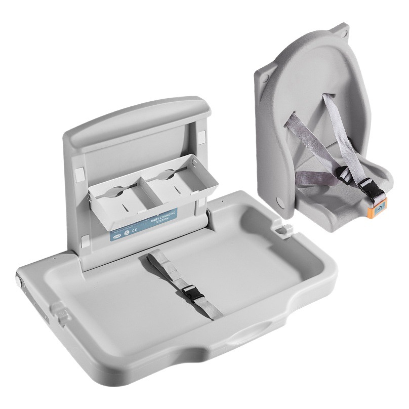 Picture of Mother and Baby Room Third Bathroom Baby Care Table Foldable Baby Recliner Wall-Mounted Multi-Functional Portable Diaper