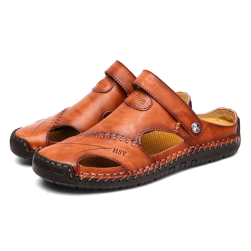 Picture of Cross-border Men's Baotou Sandals 2023 Summer Sandals Dual-purpose Comfortable Hiking Sandals Outdoor Casual Beach Shoes