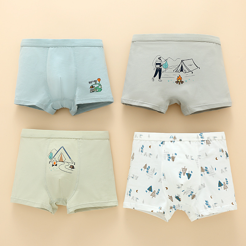 Picture of Boys' cotton underwear Class A boxers children's underwear middle and big children's boxers baby boys' shorts underwear manufacturers