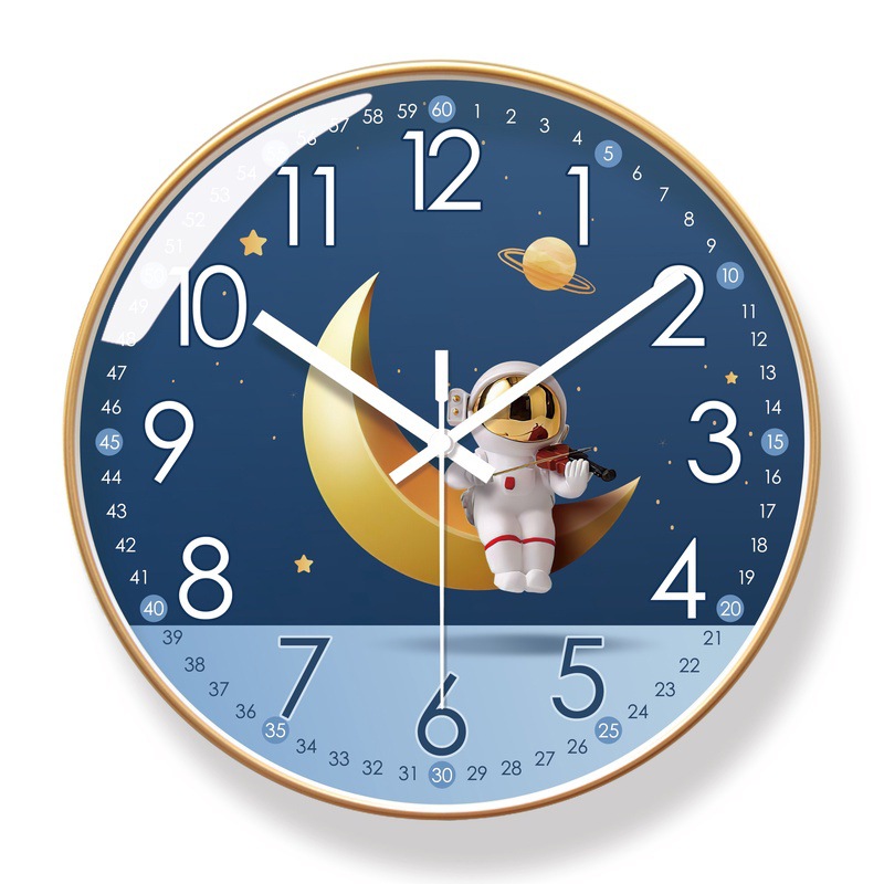 Ipura 6647 Simple Fresh Wall Clock Living Room Watch Fashion New Nordic Clock Silent Seconds Sweeping Quartz Clock
