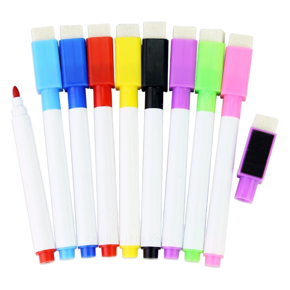 Picture of Factory Direct Sales Whiteboard Pens, Colorful Black Core Teacher Writing Pens, Watercolor Pens, Eco-Friendly Magnetic Drawing Pens, Children's Erasable Pens