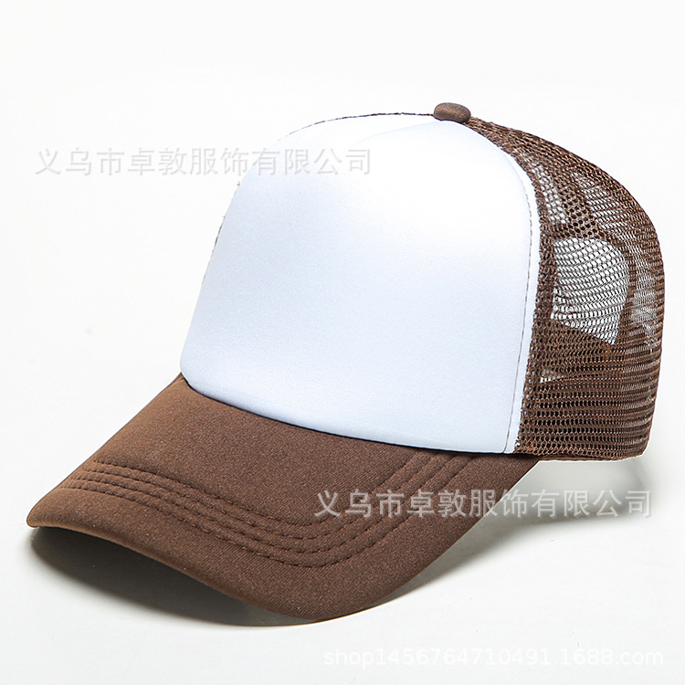 Picture of Sponge net cap printed logo blank advertising cap factory wholesale travel hat parent-child cap embroidered baseball cap