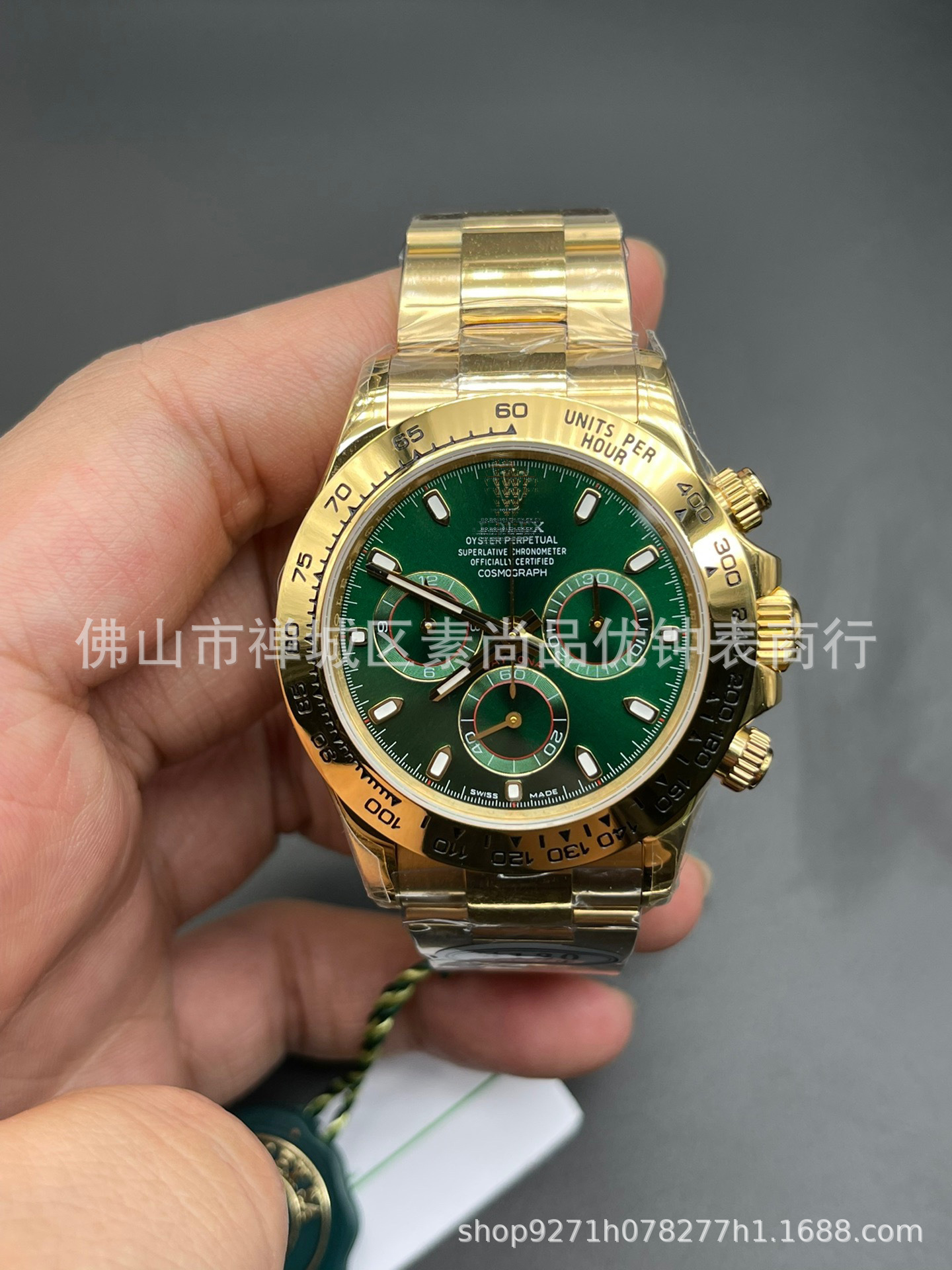 Picture of Cross-border Panda Di 7750 Ditong Cement Grey 12.4 Golden Di Chronograph 4130 Yu Wenle Men's Mechanical Watch