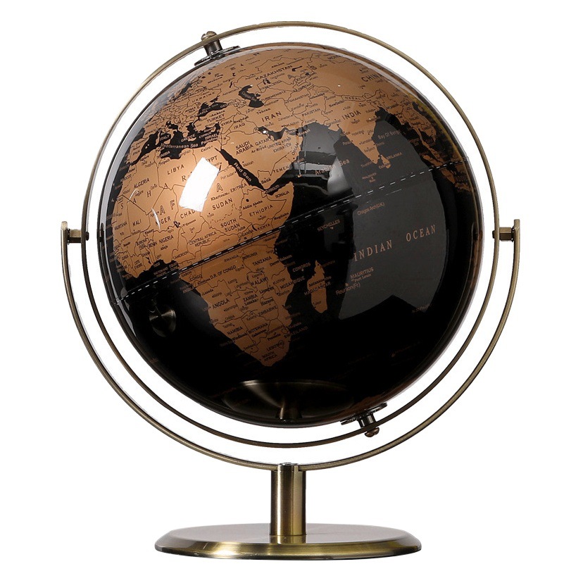 Modern light luxury high-end globe decoration wine cabinet office study desktop hallway living room home soft decoration