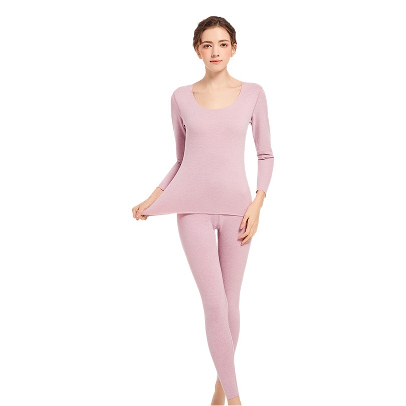 Women's seamless warm suit thickened fleece-lined autumn and winter youth undershirt inner wear wool autumn clothes long pants Women's