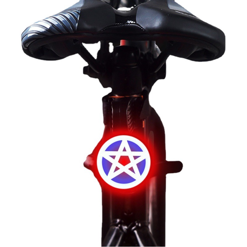New Bicycle Love Tail Light Mountain Bike Riding Equipment Bicycle Light Road Bike Warning Creative Tail Light