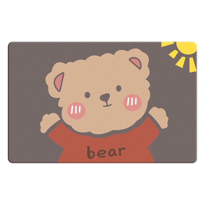 Cartoon Diatom Mud Toilet Water Absorbent Mat Toilet Door Mat Quick-drying Bathroom Anti-slip Mat Diatomite Mat