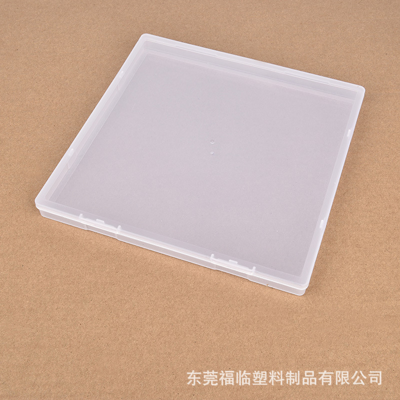Cross-border Plastic Packaging Box Square Large Flat Box 205x 205x 17 Translucent Accessories Box Mail Packaging Box