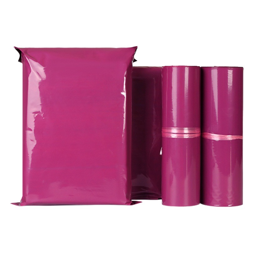 Purple express bag new material Pink Express clothing packaging bag white thick waterproof packaging bag large quantity