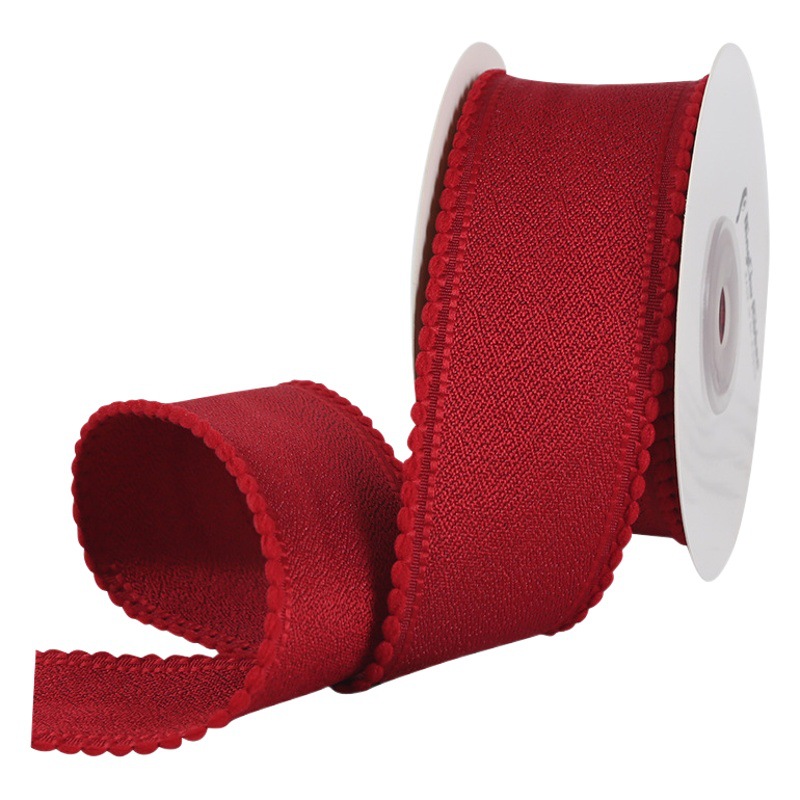 4cm bubble Pearl cotton ribbon lace ribbon ribbon bouquet gift packaging DIY handmade bow