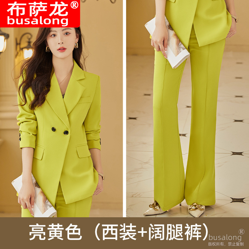 Picture of Orange Suit Jacket Women's Spring and Autumn 2025 New High-end Feeling Temperament Goddess Fan High-end Professional Suit suit