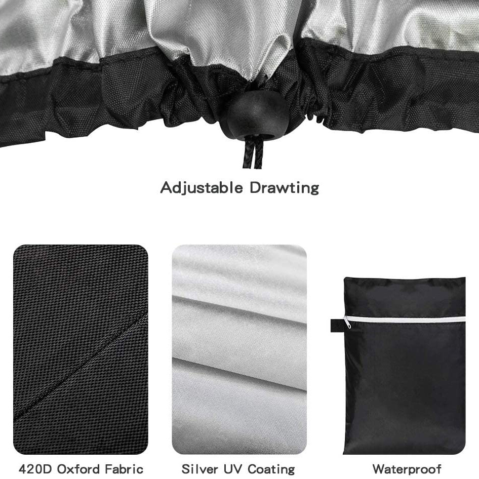 Picture of Amazon hot sale cross-border round barbecue cover outdoor oven cover rainproof dustproof sunshade furniture cover BBQ cover