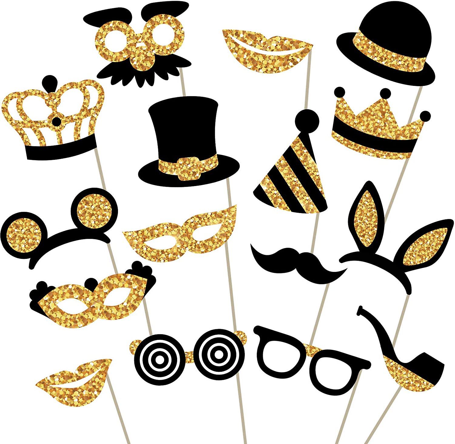 Picture of Cross-border Explosions Wedding Birthday Party Decoration Funny Game Hat Lips Beard Graduation Photo Props