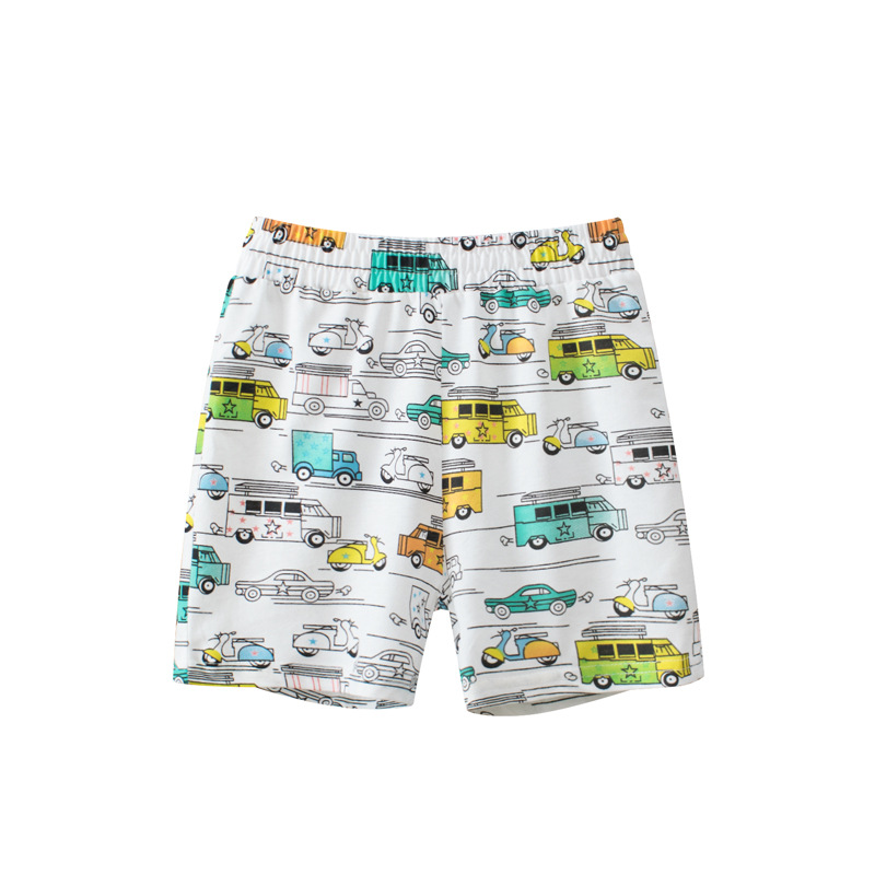 Picture of 27kids cross-border children's clothing wholesale children's shorts cartoon car Boy pants breathable home thin