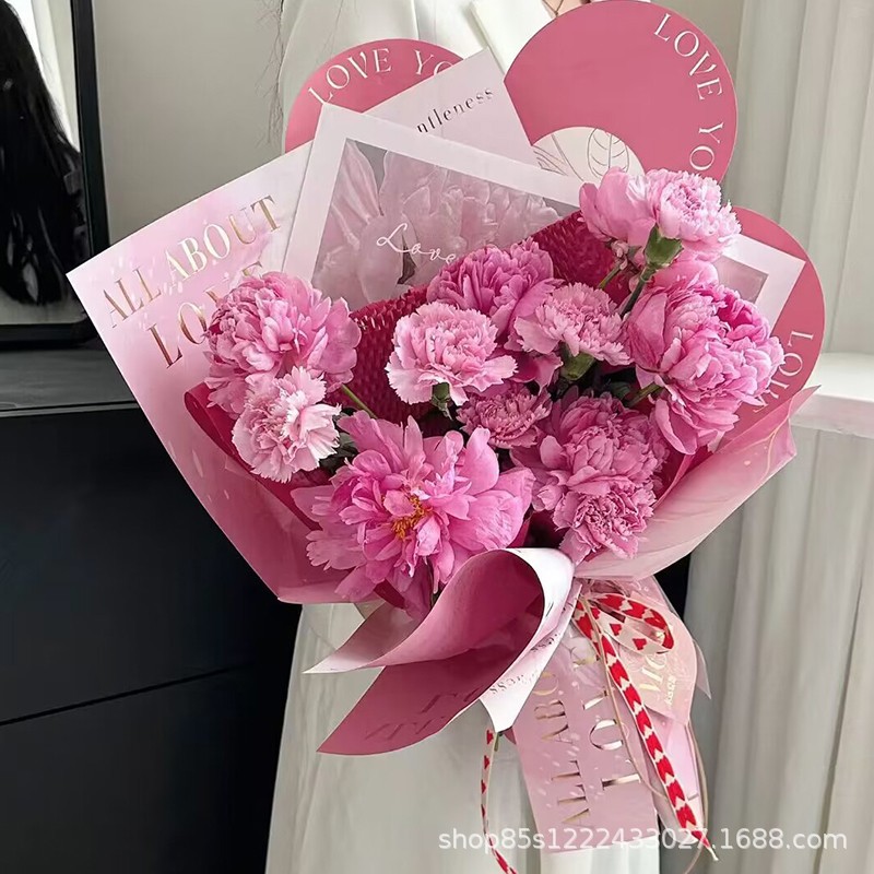 Zhuo fiber colorful gilding gift bag flower paper floral bouquet gift packaging material flower wrapping paper