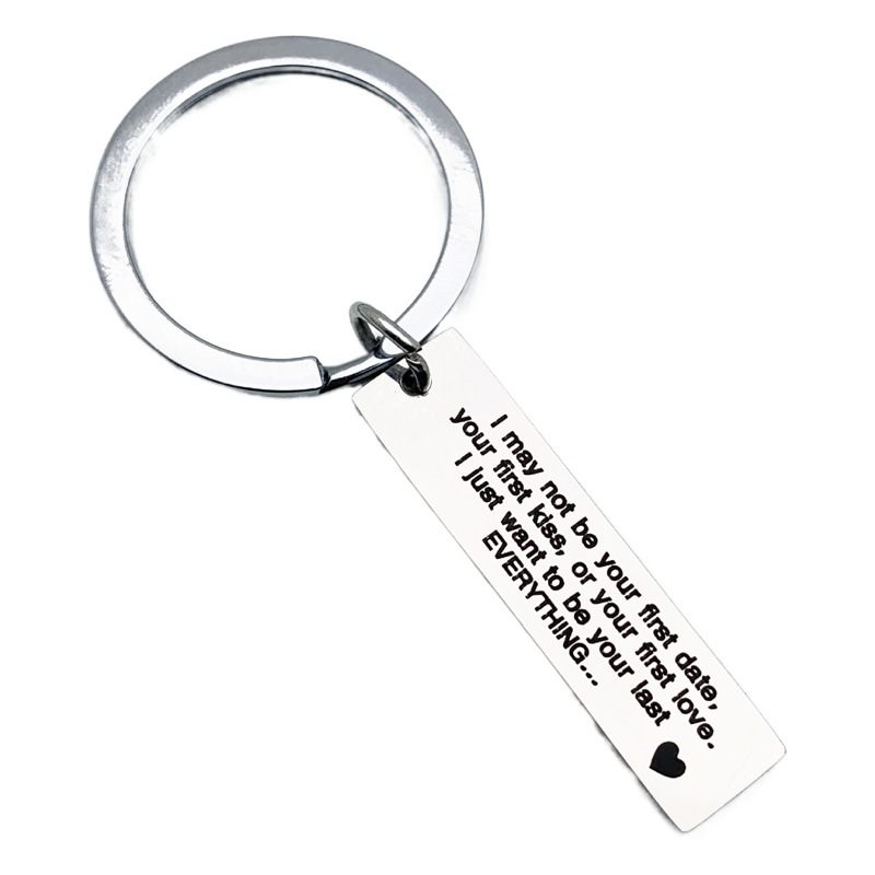 European and American Cross-Border Stainless Steel Keychain I May Not Be Your Stainless Steel Round Pendant