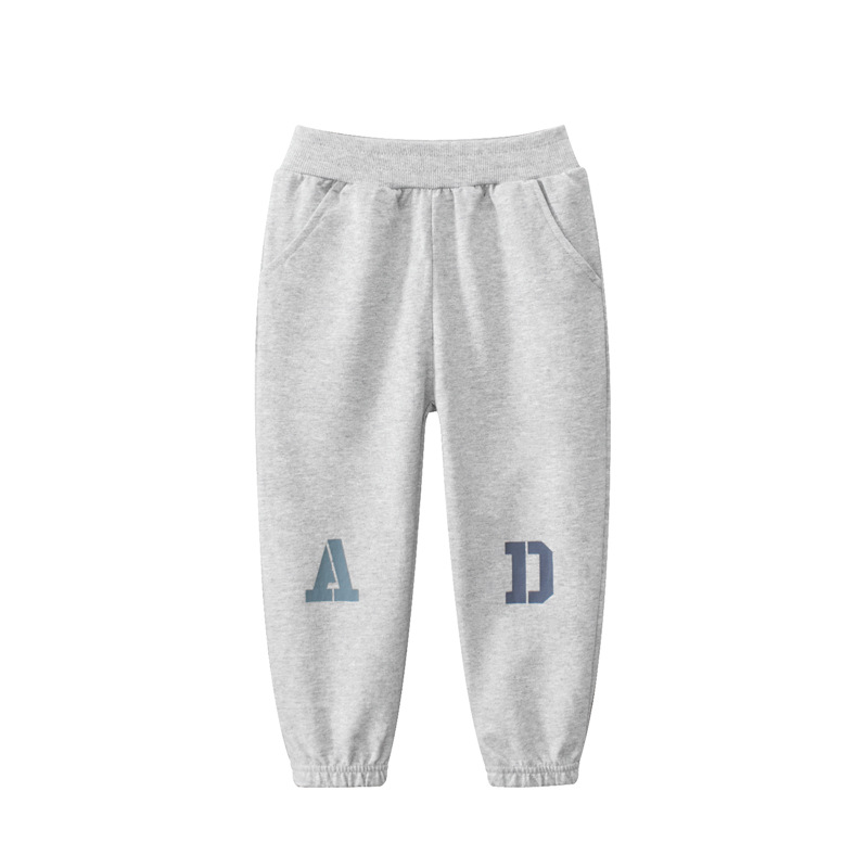 Picture of 27kids Korean style children's clothing autumn and winter New 2024 children's sports long pants baby boys' sweatpants one-piece delivery