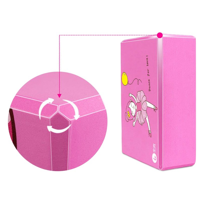 Girls' Dance Practice Foam Blocks for Stretching, Colorful Cartoon Design, Eva Children's Yoga Mat, Hot-Selling Cross-Border Product