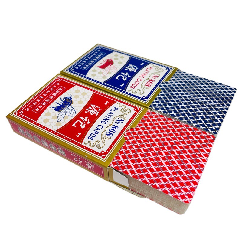 Playing cards full box of 100 pairs of commercial Super Tea House 2 yuan store chess and card room dedicated card family entertainment thickened good card